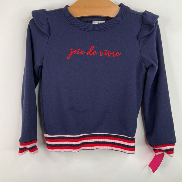 Size 4: Janie & Jack Blue Joie De Vivire Sweater