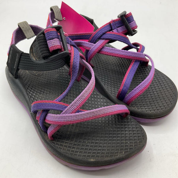 Size 12: Chaco Black/Purple Adjustable Strap Sandals