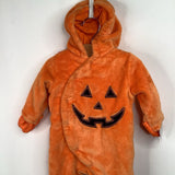 Size 0-3m: Orange Pumpkin Fuzzy 1pc Costume