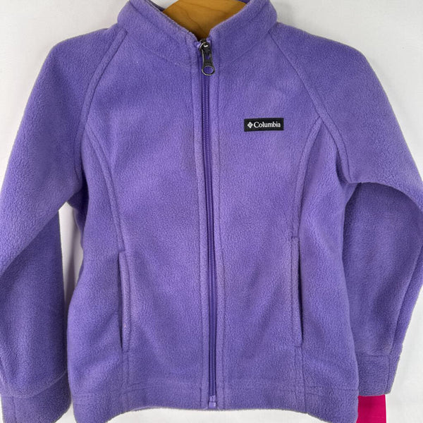Size 4: Columbia Purple Fleece Coat