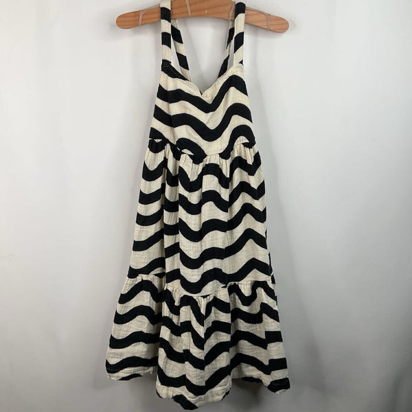 Size 5 (110): Hanna Andersson Black/white Striped Tank Dress