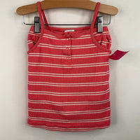 Size 5 (110): Hanna Andersson Pink/White Striped 2pc Tank Shorty PJs