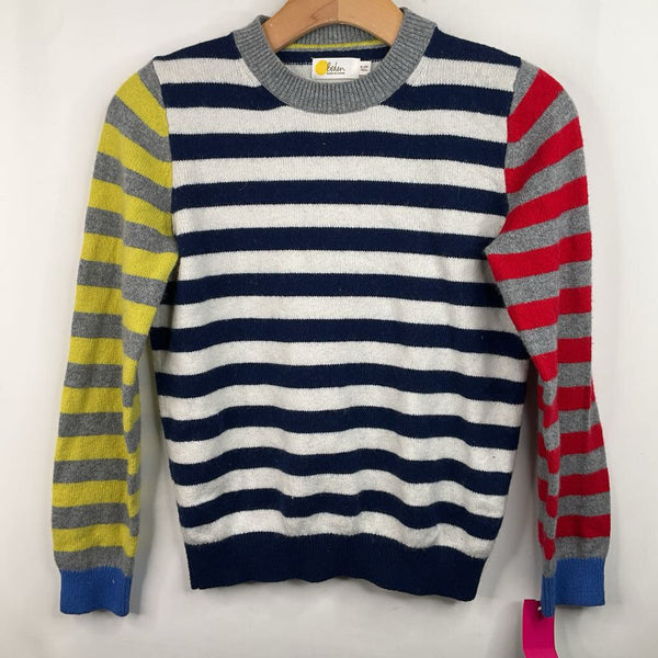 Size 11-12: Boden Blue/Red/Yellow Striped Knitted Sweater