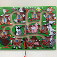 Melissa & Doug Wooden Magnetic Wand Number Maze