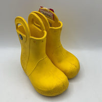 Size 6: Crocs Yellow Rain Boots