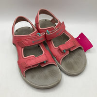 Size 4Y: Columbia Pink/Blue Velcro Strap Sandals