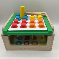 Lovevery Wooden Match & Tap Hammer Box