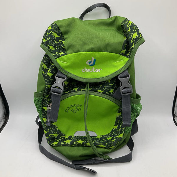 Deuter Schmuse Bar Green Dinosaur Back Pack