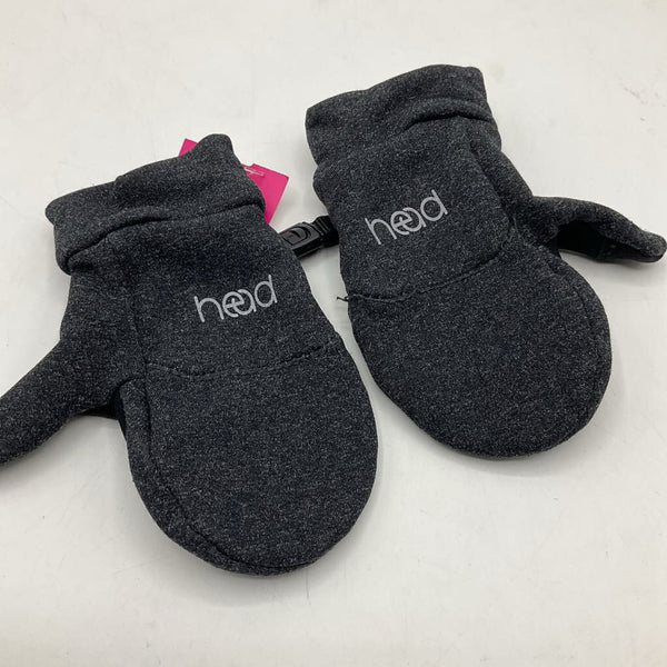 Size XS: Head Charcoal Grey Mittens