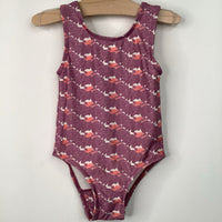 Size 3: Kate Quinn Purple Floral 1pc Swimsuit