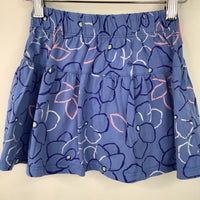 Size 5: Tea Blue Floral Skort