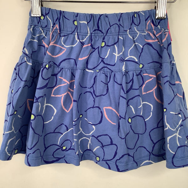 Size 5: Tea Blue Floral Skort