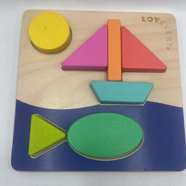 Lovevery Wooden Double Sided Sunny Day Puzzle