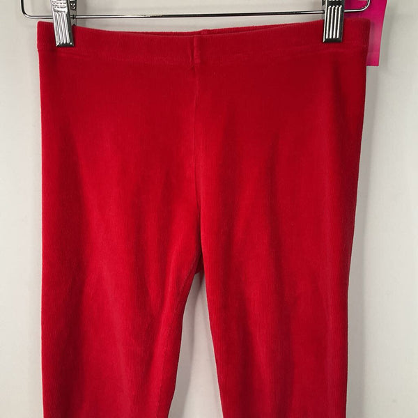 Size 10 (140): Hanna Andersson Red Velour Leggings