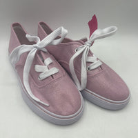 Size 3Y: Giggles Light Pink Shimmery Sneakers