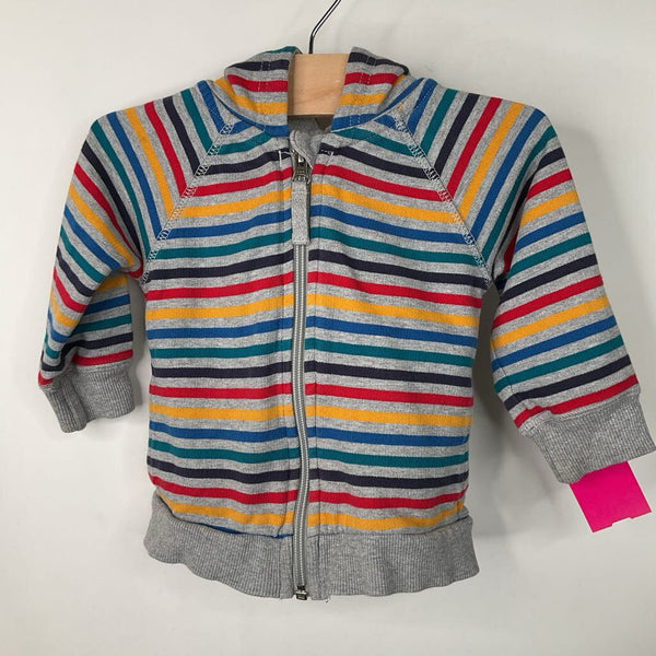 Size 18-24m (80): Hannah Andersson Grey/Multicolor Zip Up Hoodie