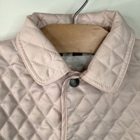Size 3: Collector's Corner Burberry Light Pink Quilted Diamond Snap Closer Coat