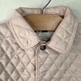 Size 3: Collector's Corner Burberry Light Pink Quilted Diamond Snap Closer Coat
