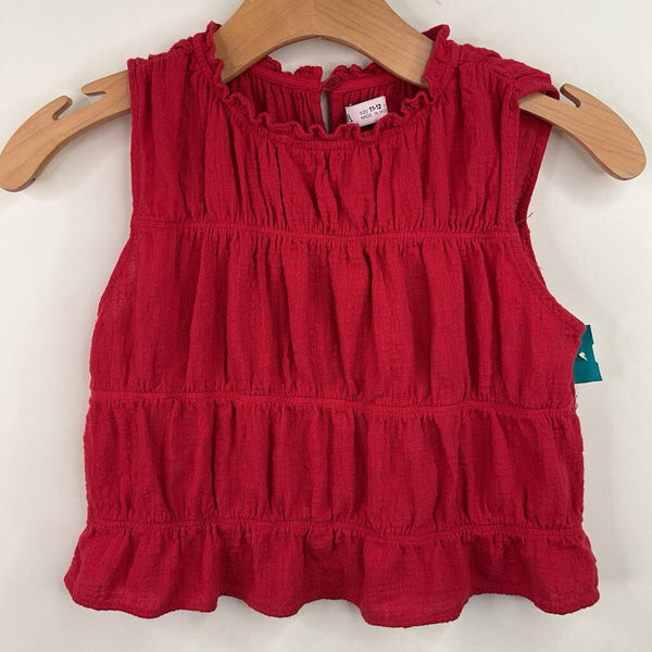 Size 11-12: Zara Red Sleeveless Shirt