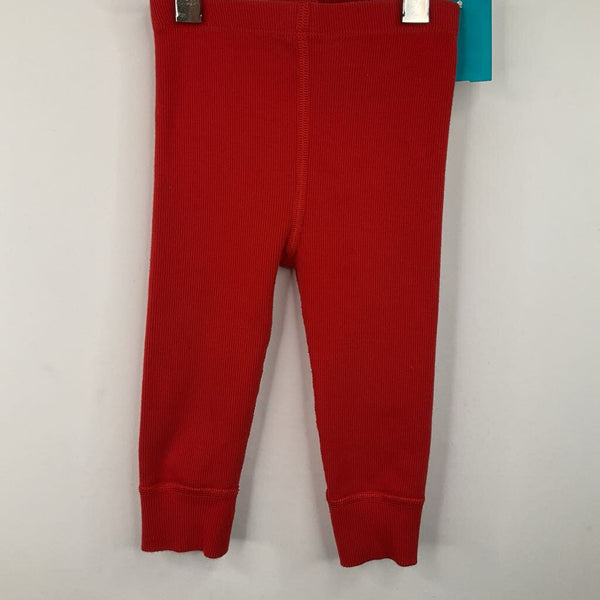 Size 12-18m (75): Hanna Andersson Red Ribbed Leggings