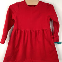 Size 18-24m: Primary Red Cozy Long Sleeve Dress