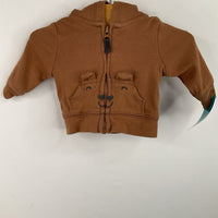 Size Premie: Carter's Brown Bear Zip-Up Hoodie