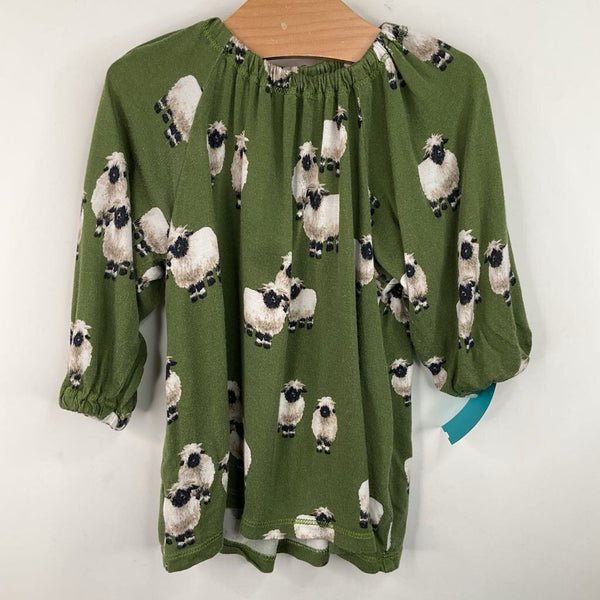 Size 12-18m: Milkbarn Green Sheep Print T-Shirt