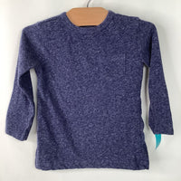 Size 18-24m: Primary Blue Heathered Long Sleeve Shirt