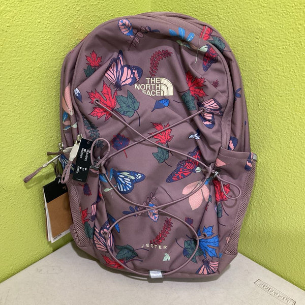 The North Face Purple Fall Print Backpack -NEW W/Tag