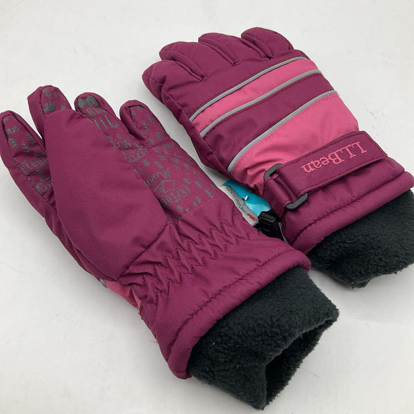Size XS: LL. Bean Pink Fleece Lined Snow Gloves