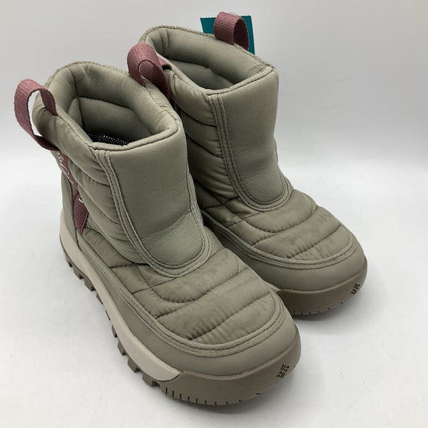 Size 2Y: Columbia Grey/Purple Insulated Snow Boots
