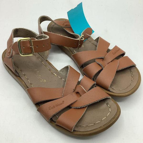 Size 12: Salt Water Brown Buckle Strap Sandals