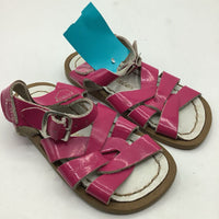 Size 8: Salt Water Pink Buckle Strap Sandals