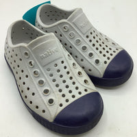 Size 6: Native Grey/Blue Slip-On Shoes