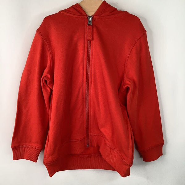 Size 4 (100): Hanna Andersson Red Elmo Zip-Up Hoodie