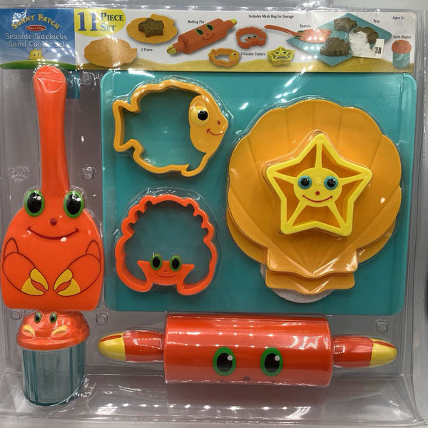 Melissa & Doug Sunny Patch Seaside Sidekicks Sand Cookie Set-NEW