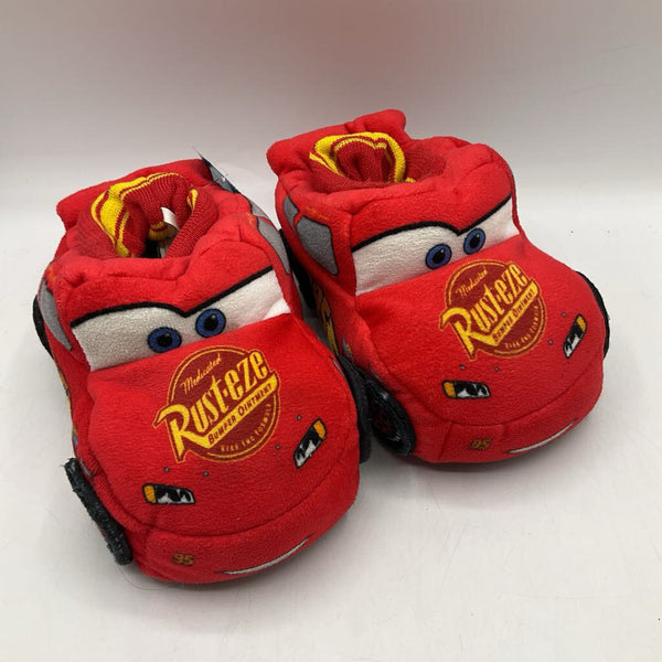 Size 9-10: Disney Cars Mc Queen Slippers