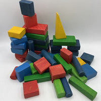 Gallon Bag Of Assorted Wooden Building Blocks