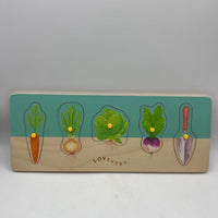 Lovevery Wooden Vegetable Peg Puzzle