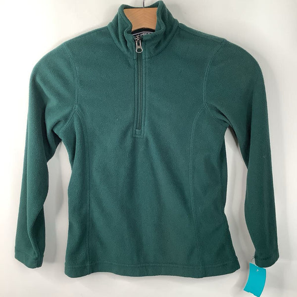 Size 7-8: Lands End Green Fleece Coat
