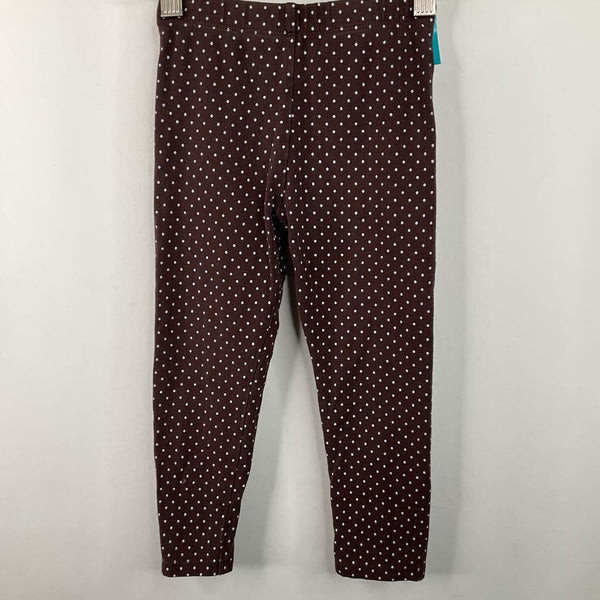 Size 2: Bonnie Jean Brown/White Polka Dots Leggings
