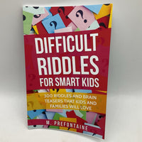 Difficult Riddles For Smart Kids (paperback)