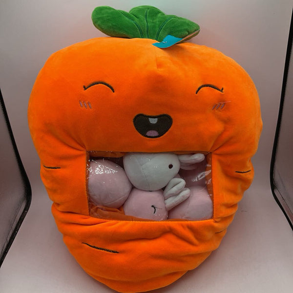 Carrot Stuffed With Bunnies Plush
