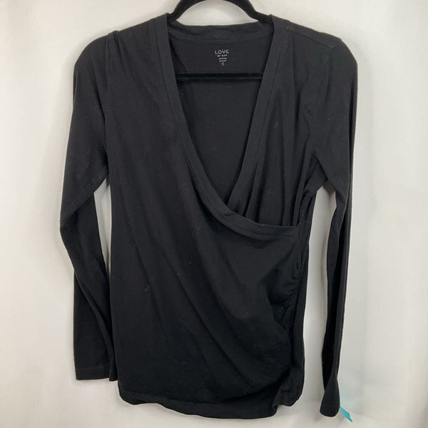 Size S: Love By Gap Black Long Sleeve Shirt
