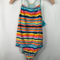 Size 16: Speedo Colorful Striped 1pc Swimsuit