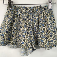Size 2-3: Zara Creme/Blue Floral Shorts