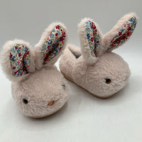 Size 8: Pink Bunny Plush Slippers