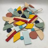 Wooden Shapes On A String