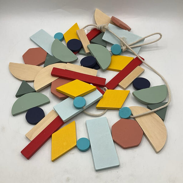 Wooden Shapes On A String