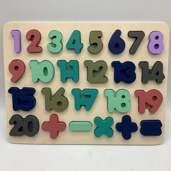 Colorful Wooden Numbers Puzzle